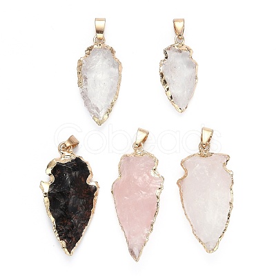 Natural Gemstone Pendants G-Q490-A-M-1