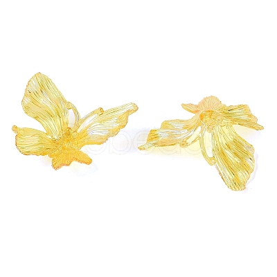 Transparent Plastic Pendants KY-N025-44E-1