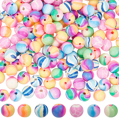 168Pcs 7 Colors Handmade Polymer Clay Beads CLAY-SC0001-76-1