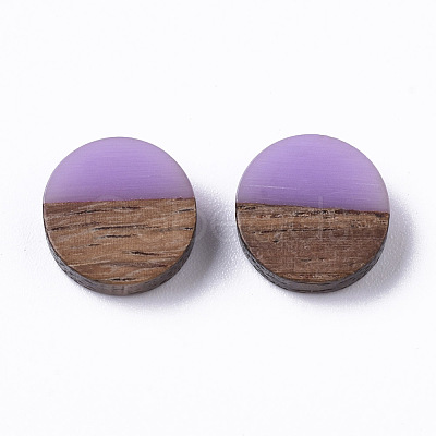 Resin & Wood Cabochons RESI-S358-70-H25-1