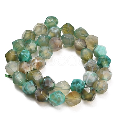 Natural Agate(Dyed & Heated) Beads Strands G-K425-B12-01-1
