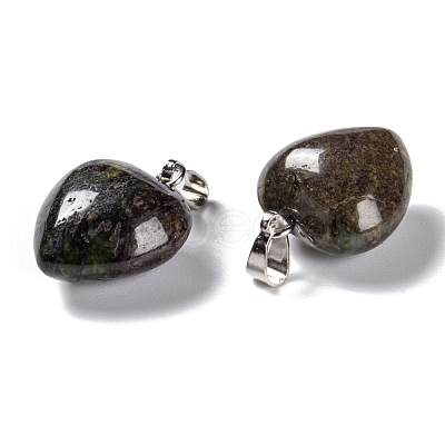 Synthetic Black Stone Pendants G-I311-A05-1