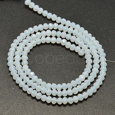 Faceted Rondelle Opal Beads Strands X-EGLA-J134-4x3mm-D01-1