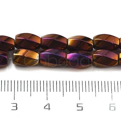 Electroplated Synthetic Magnetic Hematite Beads Strands G-P545-G01-02A-1