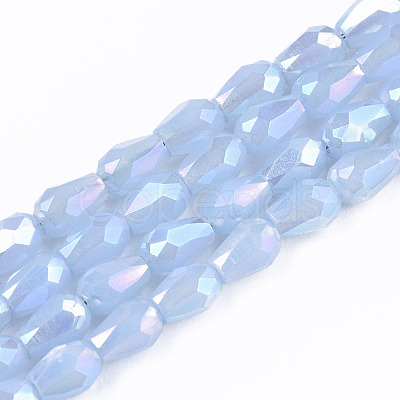 Electroplate Glass Beads Strands EGLA-S194-02A-B03-1