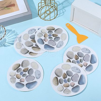 8Pcs PEVA Bathtub Anti-slip Stickers with Scraper DIY-SP0006-68-1