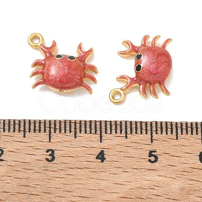 304 Stainless Steel Enamel & Glitter Powder Pendants STAS-Q119-03G-04-1