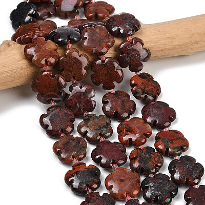 Natural Brecciated Jasper Beads Strands G-C220-E02-20mm-1