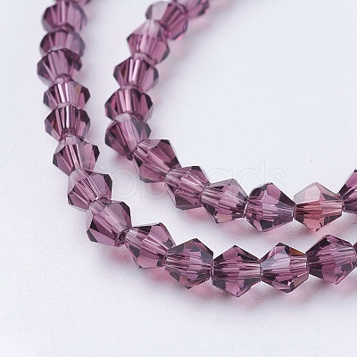 Imitation Austrian Crystal 5301 Bicone Beads GLAA-S026-M-1