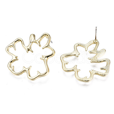 Alloy Stud Earrings EJEW-T013-02LG-RS-1