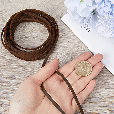Flat Cowhide Leather Jewelry Cord LC-GF0001-10B-03-1