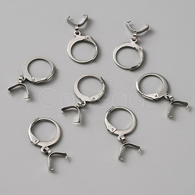 304 Stainless Steel Leverback Earring Finding LS-STAS-WH0022-87P-1