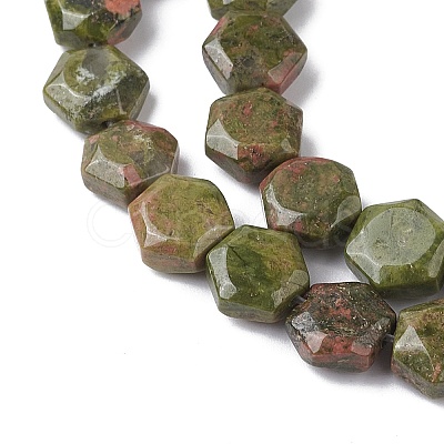 Natural Unakite Beads Strands G-K359-C15-01-1