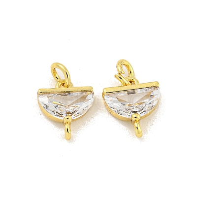 Brass with Clear Cubic Zirconia Pendant Bail KK-G490-05G-1