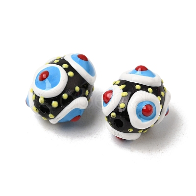 Glass Enamel Beads GLAA-C038-01H-1