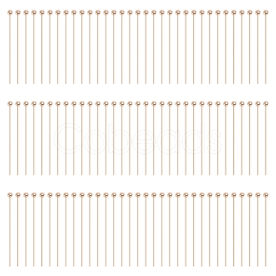 100Pcs Brass Ball Head Pins KK-GO0002-44C-1