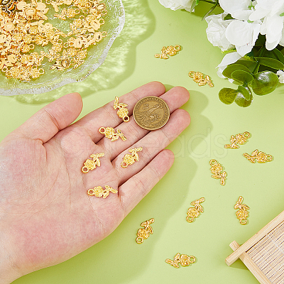 100Pcs Alloy Pendants FIND-DC0008-10G-1