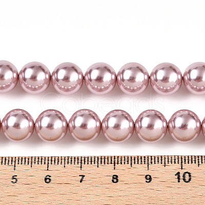 Glass Pearl Beads Strands HY-G002-01E-05-1