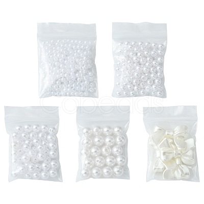 5 Style Imitation Pearl Acrylic Beads OACR-FS0001-31-1