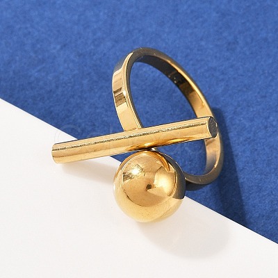 304 Stainless Steel Finger Rings for Women RJEW-Z107-02G-1