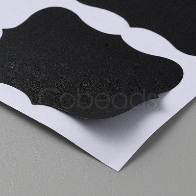 Black PVC Self-Adhesive Sticker DIY-WH0430-587-1