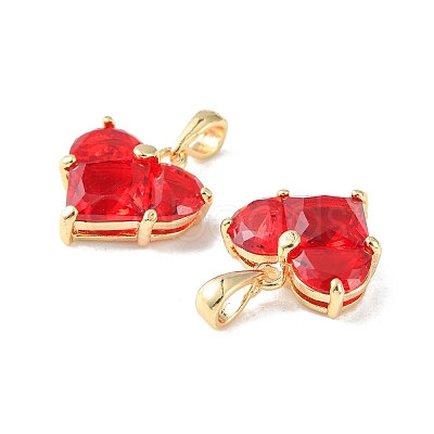 Brass Micro Pave Cubic Zirconia Charms X-KK-L208-03G-01-1
