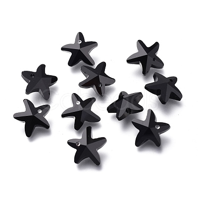 Faceted Glass Charms GLAA-H101-A-09-1