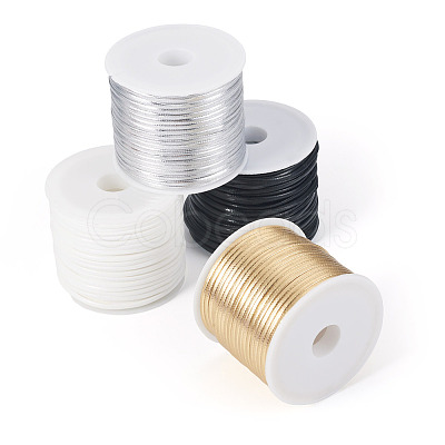 40M 4 Colors PU Leather Thread Cord AJEW-TA0002-29A-1