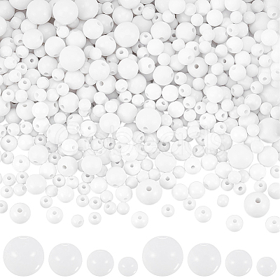 900Pcs Opaque Acrylic Beads MACR-SP0002-35A-1