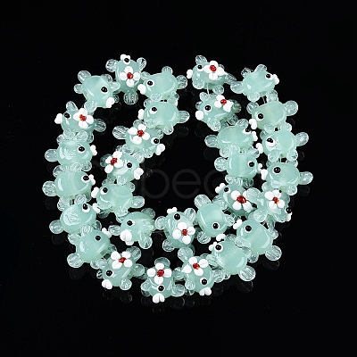 Handmade Lampwork Bumpy Beads Strands LAMP-T021-25G-1