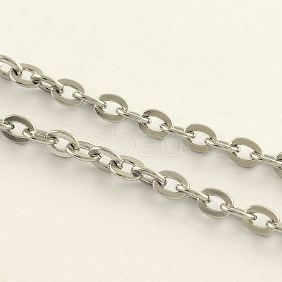 Tarnish Resistant 304 Stainless Steel Cable Chains CHS-R008-14-1