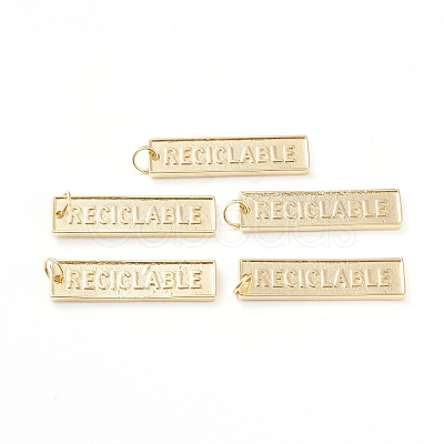 Brass Pendants X-ZIRC-I043-23G-1