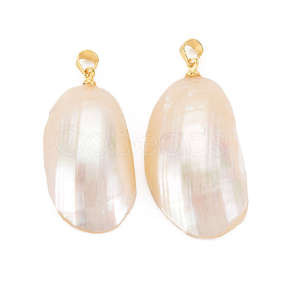 Shell Pendants SSHEL-T014-48A-1