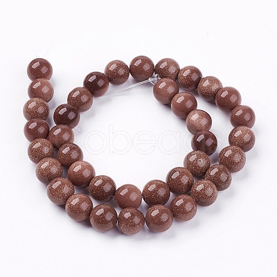 Synthetic Goldstone Bead Strands X-G-R193-04-10mm-1