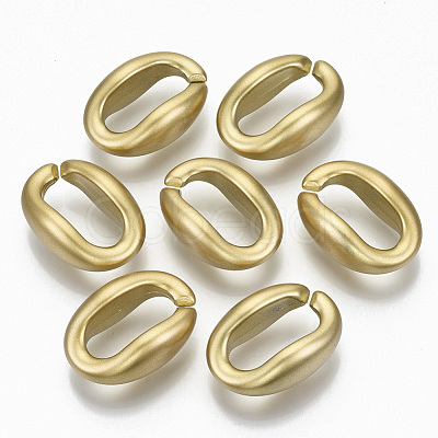 Opaque Spray Painted Acrylic Linking Rings OACR-S021-62A-B01-1