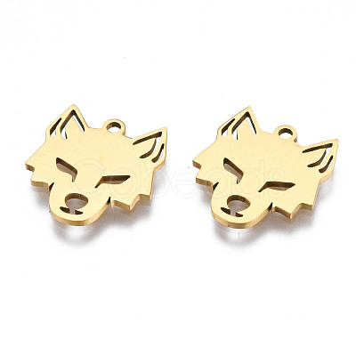 Ion Plating(IP) 201 Stainless Steel Pendants STAS-T044-272G-1