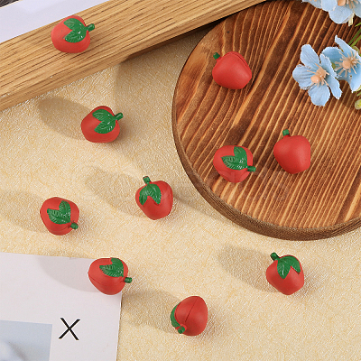 10Pcs Plastic Apple Toy KY-CA0001-55-1