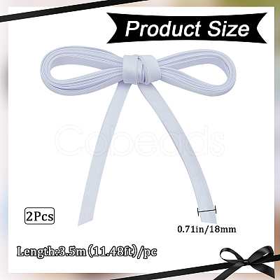 2Pcs Polyester Cord for Women's Wedding Dress Zipper Replacement DIY-GF0010-30D-1