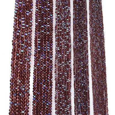Electroplate Glass Beads Strands EGLA-A044-T1mm-L13-1