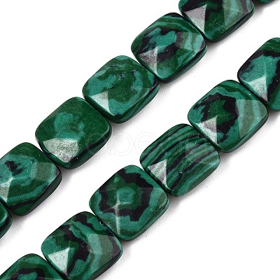 Synthetic Malachite Beads Strands G-T138-162-1