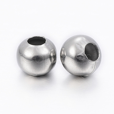 Tarnish Resistant 304 Stainless Steel Beads STAS-H396-D-08P-1