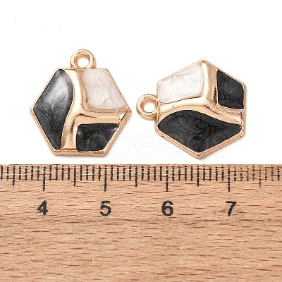 Alloy Enamel Pendants FIND-K030-02D-G-1