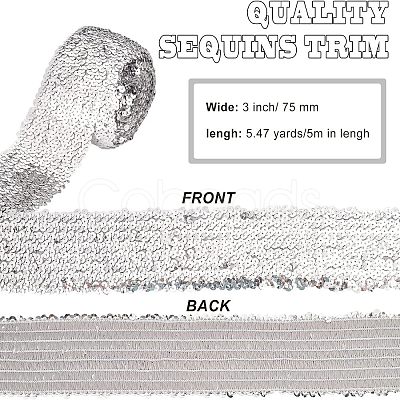 Polyester Paillette Chain Rolls OCOR-FG0001-15B-1
