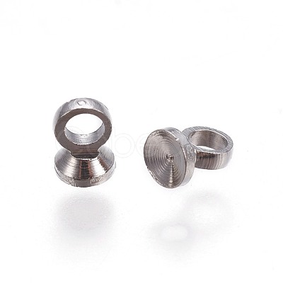 Brass Bead Cap Pendant Bails X-KK-F792-06P-1
