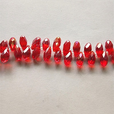 Transparent Facted Glass Beads GLAA-WH0031-58K-1