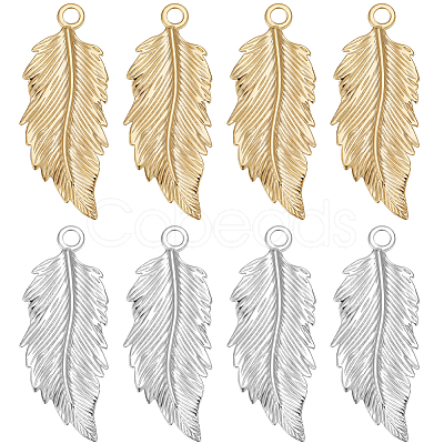 20Pcs 2 Colors Brass Pendants KK-BBC0011-26-1
