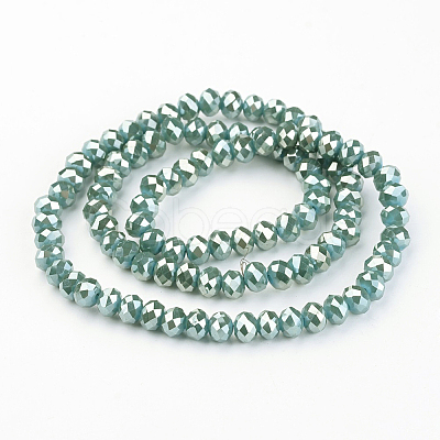 Electroplate Glass Beads Strands EGLA-P018-6mm-FR-C02-1