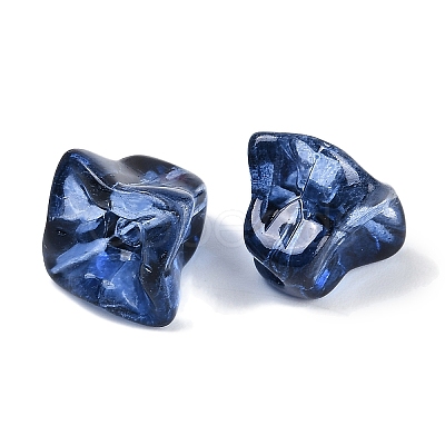 Transparent Spray Paint Glass Beads GLAA-H035-03J-1