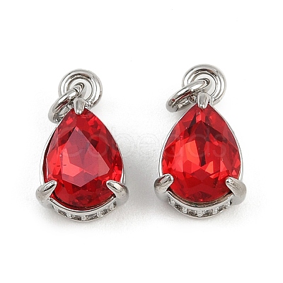 Brass Pave Cubic Zirconia Pendants KK-L240-05P-01-1