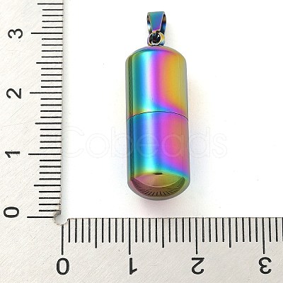 304 Stainless Steel Openable Urn Ashes Pendants STAS-M084-05D-1